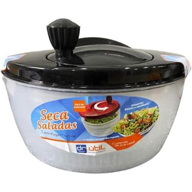 Imagem de Centrífuga De Salada Secador Verduras Manual 4 Litros Preto
