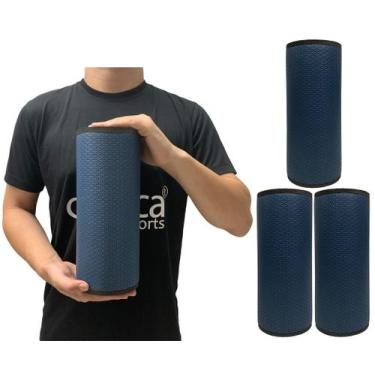 Imagem de Kit 3 Rolos Massagem Liberação Miofascial 30x12cm Azul Marinho DF1068 