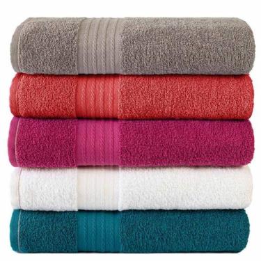 Imagem de Kit Com 6 Toalhas Banhão Luxo Gigante Nobre 75x150cm - Central Toalhas