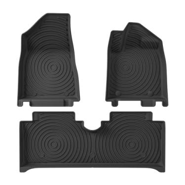 Imagem de Compatível para BYD Dolphin TPE 3D Car Floor Mats Cargo Liner Trunk Pad Foot Mat Odorless Tray Set BLACK(Dolphin RHD 3PCS)