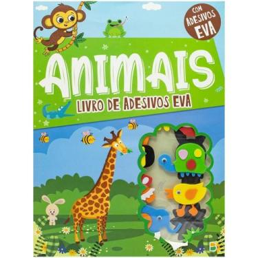 Imagem de Livro - Livro Com Adesivos em EVA: Animais