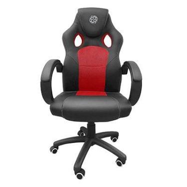 Imagem de Cadeira Gamer up X32FB com Encosto Inclinável 25 e Assento Ajustável - Preta e Vermelha