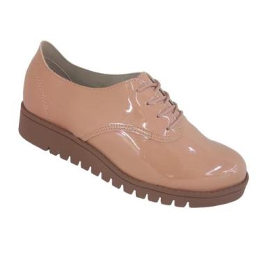 Imagem de Tênis Plataforma Sapato Feminino Casual Beira Rio Original, Nude, 36