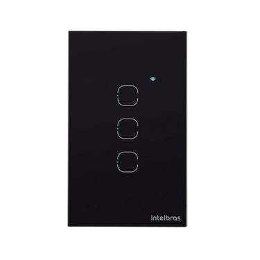Imagem de Interruptor smart Zigbee Touch 3 Preto ezs 1003 4850049