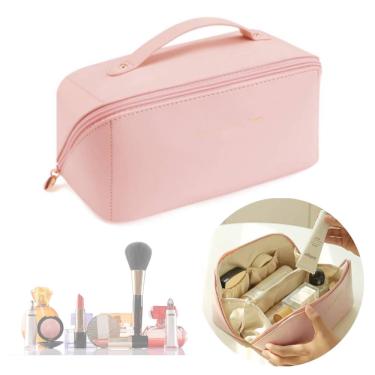 Imagem de Necessarie Feminina Estojo De Maquiagem Bolsa Maleta Organizadora Acessórios Cosméticos Skin Care