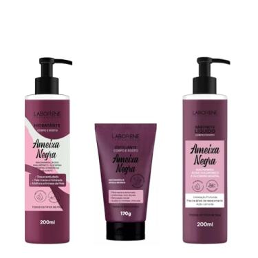 Imagem de Kit Ameixa Negra Laborene – Esfoliante 170g + Hidratante 200ml + Sabonete Líquido 200ml | Limpeza, Hidratação Profunda e Renovação da Pele | Com Niacinamida, Ácido Hialurônico e Argila Branca | Para Rosto e Corpo