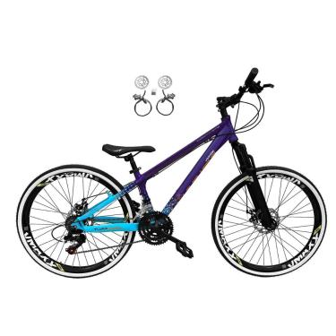 Imagem de Bicicleta Aro 26 Vikingx Tuff 21v Alumínio X44 Freeride DH Rodas Vmaxx Freio a Disco Hidráulico-Unissex