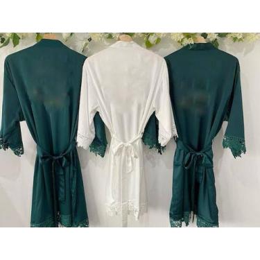 Imagem de Robe NOIVA Robe 100 poliester para seu makingoff - Bridal Bloom, Branc