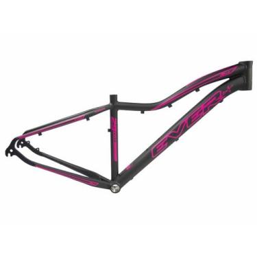 Imagem de Quadro 29 Aluminio Ever Feminino - Tam 15 - Preto / Rosa - Loja Duas R