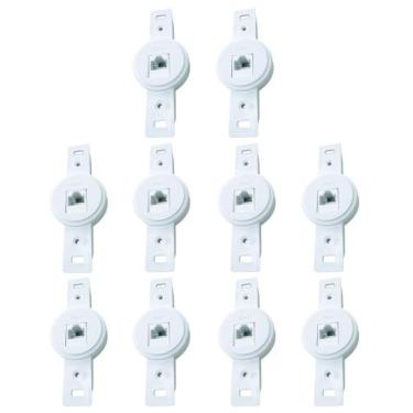 Imagem de Tomada P/ Rede de Internet RJ 45 S/ Placa Pollar Radial c/10