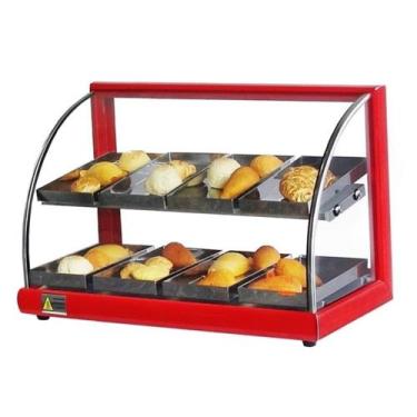 Imagem de AD8 - Estufa Alfa para salgados de 8 bandejas Dupla Vermelho - 127V - 
