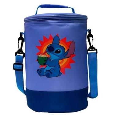 Imagem de Bolsa Stitch Termica Cilindrica Disney com Alça - Zonacriativa