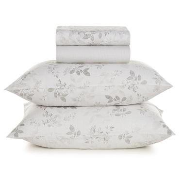 Imagem de Jogo De Lençol King 100% Algodão 4 Peças Acácia 160 Fios Karsten