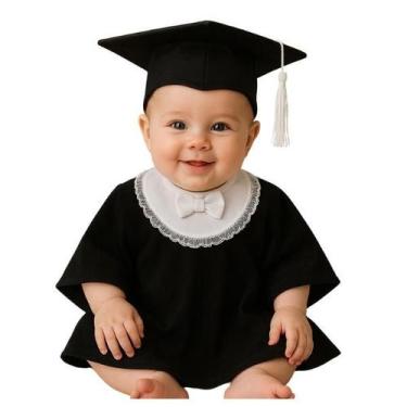 Imagem de Body Bebe Formatura de Mesversário - isis baby, Beca, Capelo rosa, GG