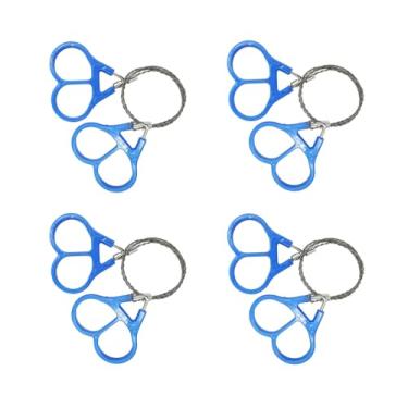 Imagem de Kit de sobrevivência de serra de corrente de aço inoxidável com 3 x serras de aço inoxidável, mini cabo de sobrevivência, bastão de sobra de emergência, ferramentas de sobrevivência para acampamento, caminhada, caça