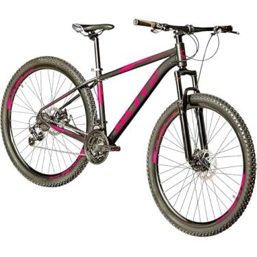 Imagem de Bicicleta Aro 29 - Linha Pontal em Aluminio SH 21v Freio Disco - BLITZ (Preto/Rosa, 19)