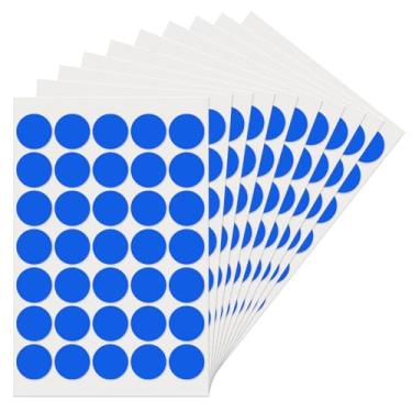 Imagem de YIKIADA Adesivos de ponto azul etiquetas redondas de 2,5 cm, decalques de codificação de cores, etiquetas coloridas para escritório, sala de aula, casa, quintal, venda 350 peças