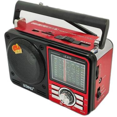 Imagem de Rádio Am/Fm/Sw Pendrive Micro Sd Recarregável - Lelong