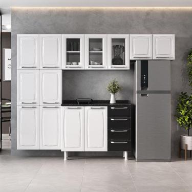 Imagem de Cozinha Completa Itatiaia Diamante com 13 Portas e 4 Gavetas - 245cm de largura