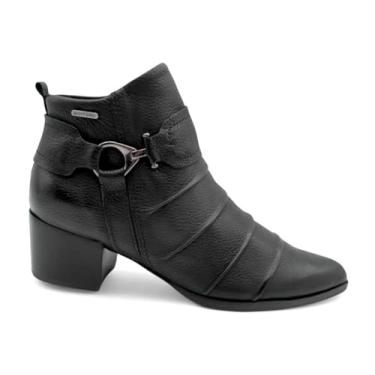 Imagem de Bota Feminina Bottero Cano Curto de Couro 349311 (Preto, BR, Adulto, Numérico, 35)