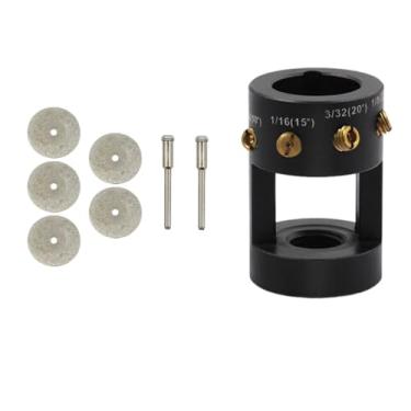 Imagem de CaBYbigG Ferramenta de amolador e amolador de eletrodo de tungstênio, multiângulo e corte de deslocamento, soldagem TIG, alumínio leve