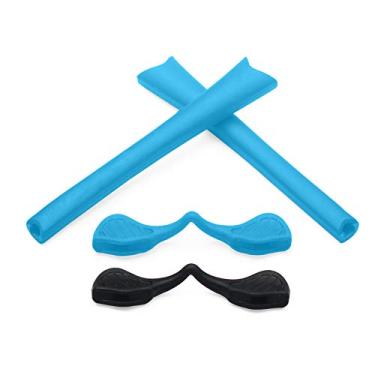 Imagem de Eye Opening Stuff 1 par de kits de reposição para óculos de sol Oakley Radar Path/Range/Pitch/Edge OO9184/XL – Azul celeste