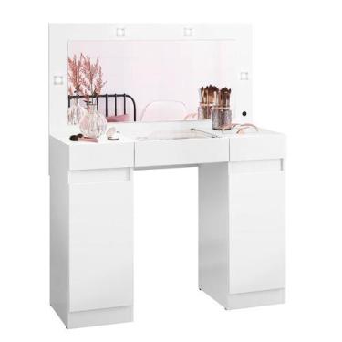 Imagem de Penteadeira com Espelho Camarim Studio Branca - Albatroz