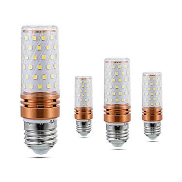 Imagem de MaoTopCom Lâmpadas Led Milho E27 16W (Pacote Com 4) - 80 Leds 2835 Smd 1300Lm Branco Luz Do Dia 6000K Lâmpada Decorativa Equivalente A 130 Watts Para Iluminação Residencial, Não Regulável, Ca 120V