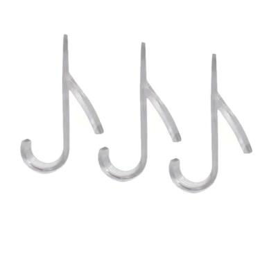 Imagem de 3/6 peças de gancho para escorredor de toalhas aquecido, trilho de radiador, gancho de banho, cabide dobrável para cachecol, cabide para roupas, cabide para toalhas de banheiro, B, 3 peças, transpare