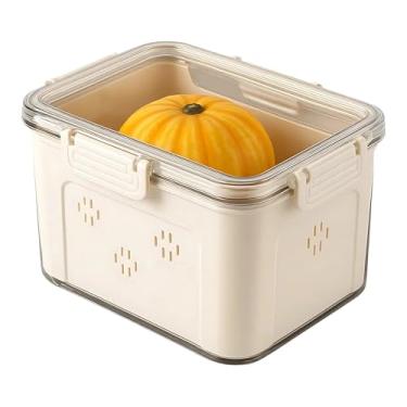 Imagem de Cesto Organizador com Tampa Transparente - Ideal Para Geladeira, Alimentos, Frutas, Legumes, Verduras