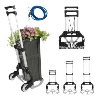 Imagem de Carrinho De Alumínio Dobrável Cargas 80 Kilos 03 Estágios - Globalmix