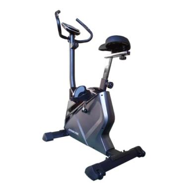Imagem de Bicicleta Ergométrica Vertical Magnética, Roda de Inércia 6kg Ajustável em 8 Níveis, Monitor LCD e Banco Ajustável – Uso Residencial e Condomínios