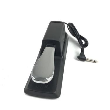 Imagem de Pedal Sustain para teclado Piano digital Universal Preto Custom Sound