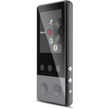 Imagem de Até 128 Gb Bluetooth Mp3 Player Fones De Ouvido Hifi Sport Mp4 Hifi Players De Música Portáteis Gravador De Gravação De Voz, Black