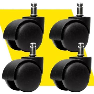 Imagem de Rodízios Universais - Kit com 4 para Renovar sua Cadeira! - Edr Import