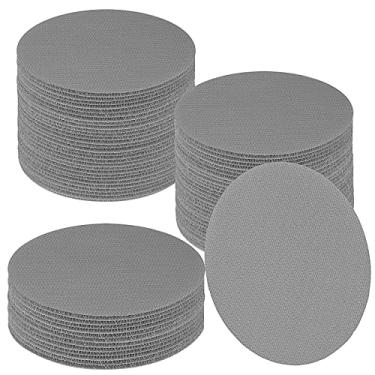 Imagem de IKAYAS 60 peças marcadores de carpete cinza pontos de chão uma cor tapete círculos tapete pontos marcadores de chão para decoração de sala de aula suprimentos para professores, marcadores de tapete sentado