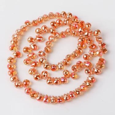 Imagem de 98 peças de gotas de cristal - Novborcz 8 x 9 mm topo perfurado lágrimas lustres pingentes projetos faça você mesmo brincos colares pulseiras para fazer joias decorações suspensas para casa (vermelho