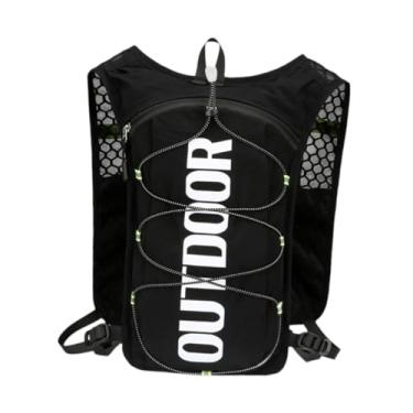 Imagem de UGPLM Colete de hidratação para corrida, mochila de hidratação, mochila de corrida, bolsa de água leve para bicicleta, corrida ao ar livre, ciclismo, Preto