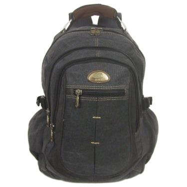 Imagem de Mochila Lona Cabo Aço Kvn Sport Escolar 35l Laptop 17"