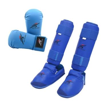 Imagem de Aymzbd Equipamento de Sparring de Caratê, Luvas de Caratê, Caneleiras, Luvas de Caneleiras de Treinamento, Sapatos de Caratê para Iniciantes, MMA, Taekwondo, S