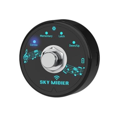 Imagem de summina Controlador De Pedal Midi Bt Mini Effector Usb Software Sem Fio Compacto Portátil Recarregável Transmissão Dados Demora