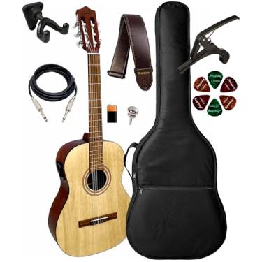 Imagem de Violão Giannini Trovador Ntr1 Eq Ns + Capa Luxo, Suporte Ibox SPF E Acessórios