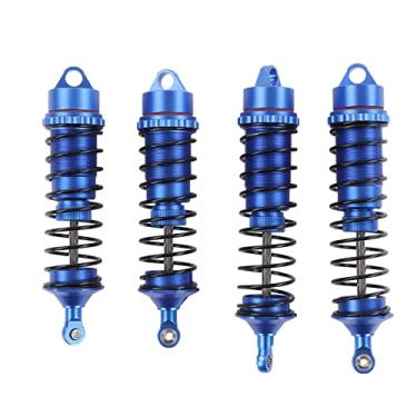 Imagem de 4pcs RC Choque traseiro dianteiro Absorvedor para Arrma 1/8 para Typhon para Liga de Alumínio Pária RC Damper de Primavera de Carro RC (Azul)