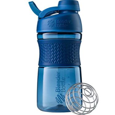 Imagem de Garrafa coqueteleira BlenderBottle SportMixer, 591 ml, Navy