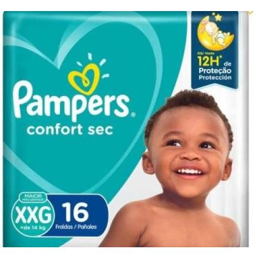 Imagem de Fralda Pampers Confort Sec Pacotao XXG com 16 Unidades