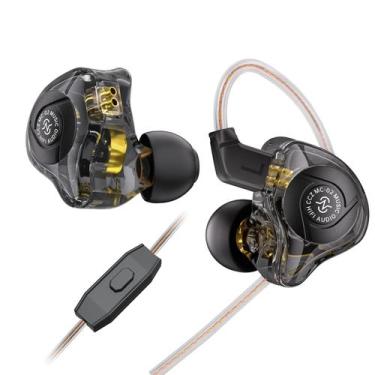 Imagem de Fones de ouvido para jogos CCZ MC02 Monitor intra-auricular HiFi com m