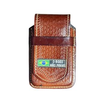 Imagem de Capinha Capa de celular Bainha em couro legitimo feito a mão