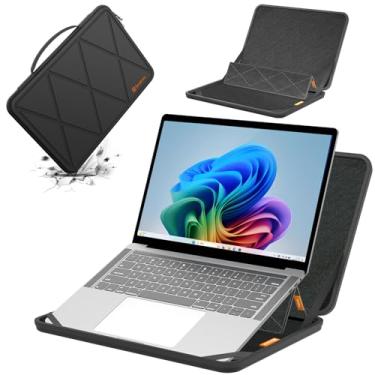 Imagem de Smatree Capa protetora rígida com suporte compatível com laptop Microsoft Surface de 13,9 polegadas Copilot+PC, Microsoft Surface Laptop 7, para Dell Latitude 7340 de 13,3 polegadas ou bolsa 2 em 1