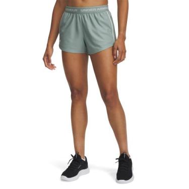 Imagem de Shorts de Treino Under Armour Tech Play Up Feminino, Verde, M