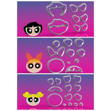 Imagem de Cortador Kit Meninas Super Poderosas Tamanho 5cm